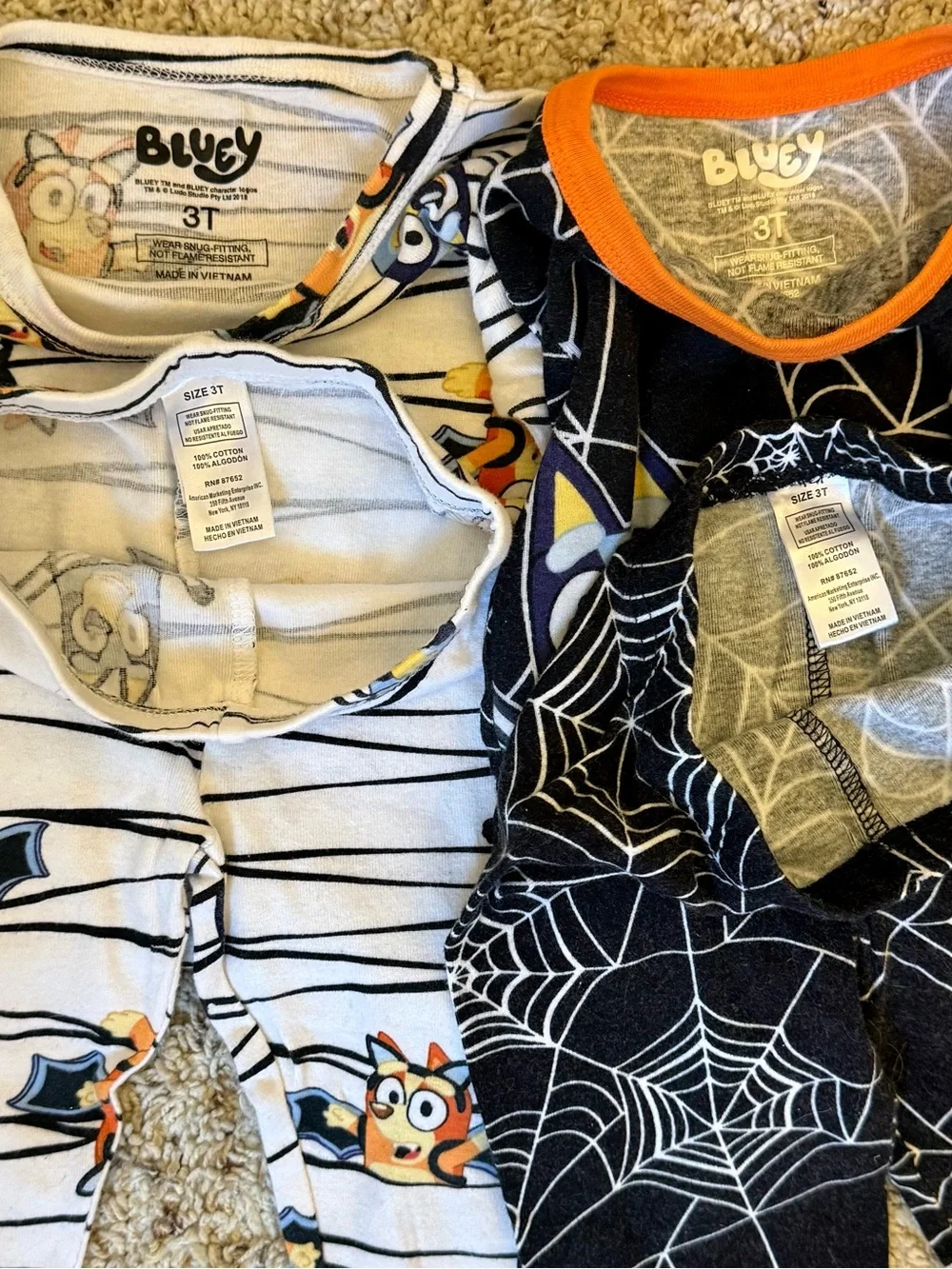3T Bluey Halloween Pajama Set